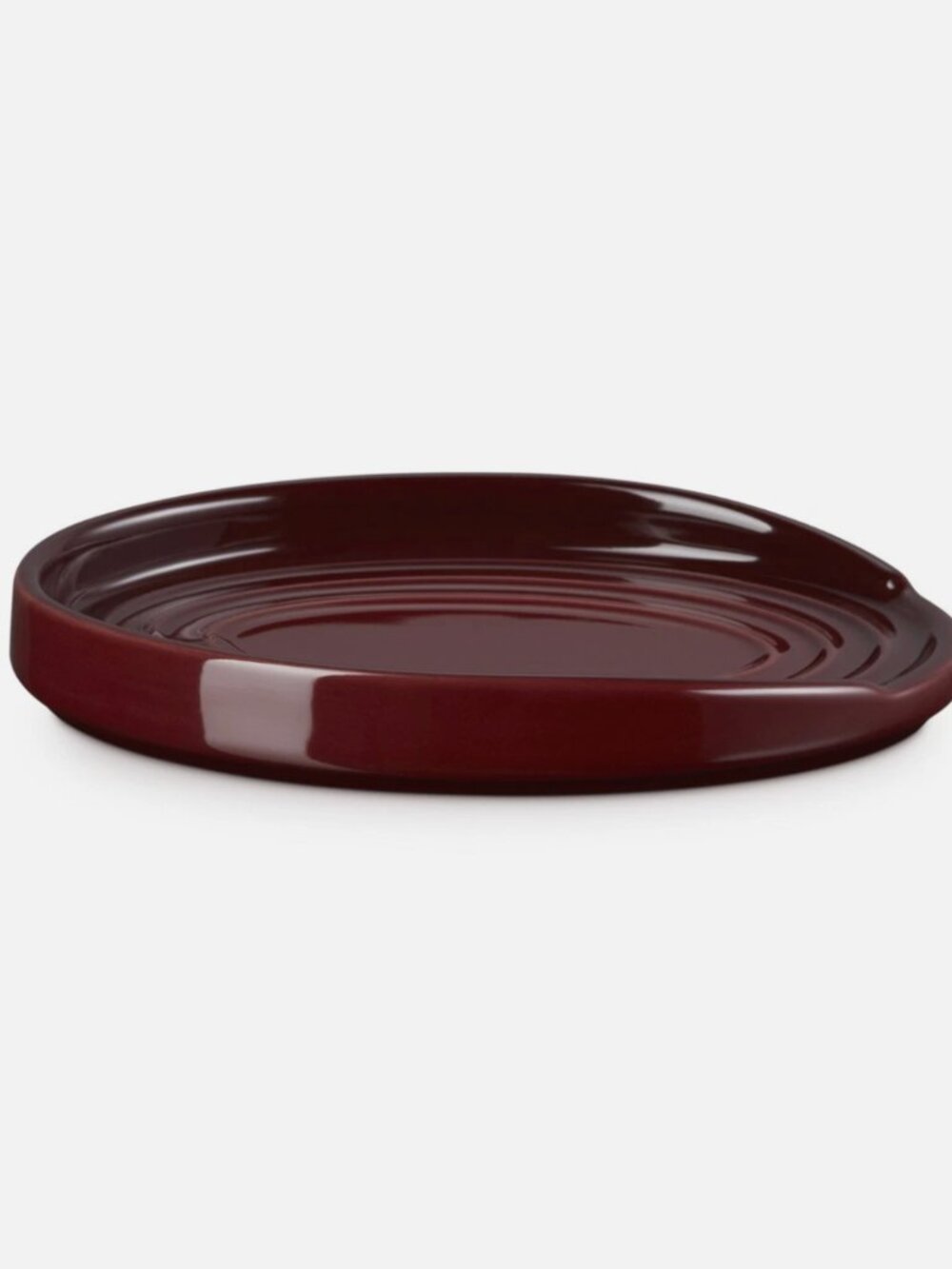NEW Le Creuset Garnet Stoneware Spoon Rest Stoneware Ceramic